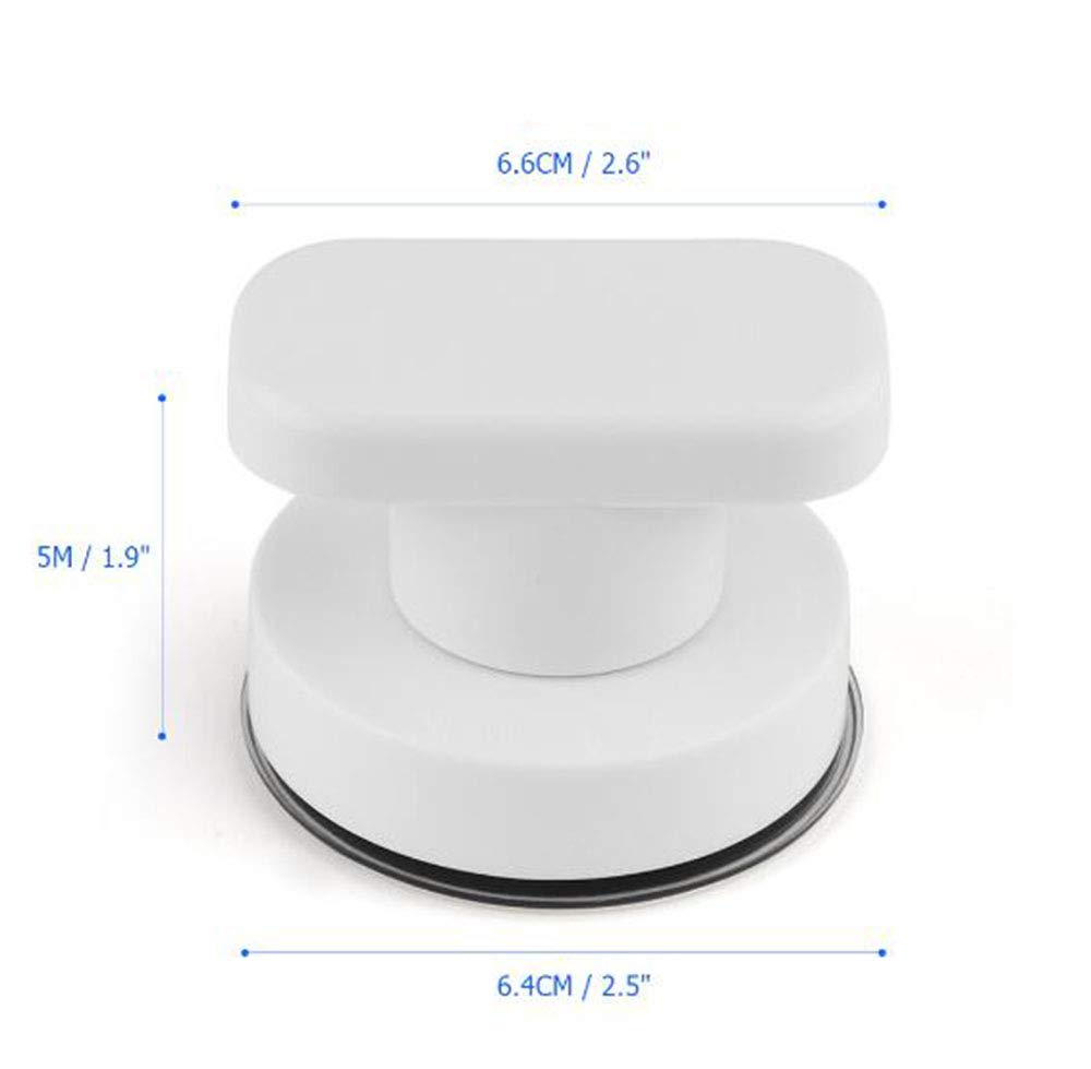 YIDELAI - Suction Cup Door Handle, Glass Door Handle, Refrigerator, Drawer, Bathroom, Suction Cup armrest, Bathtub Shower Handle, Kitchen Drawer Cabinet Handle Suction Cup (Small White)