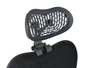 mirra 2 chair headrest (graphite frame - headrest w/graphite plastic insert)