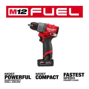 Milwaukee Electric Tool M12 Fuel 1/2"" Drill Driver Kit