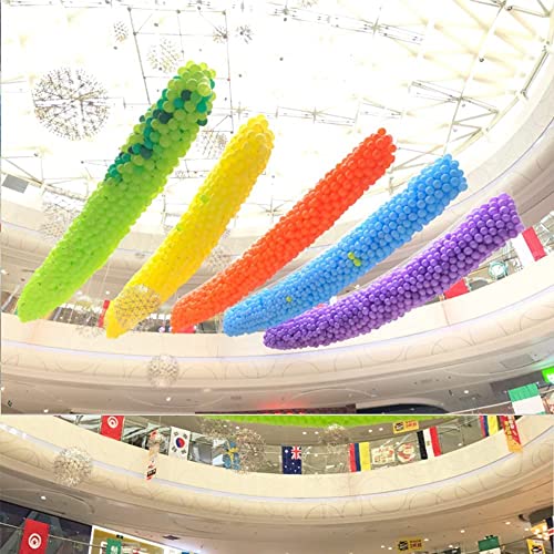 Balloon Drop Net for Ceiling Release, 39.4ft×3.3ft Balloon Release Net Bag Kit of 1000 Balloons, Pumps, Family Reunion Birthday Celebration, Graduation, Wedding, New Year Eve Party Decorations