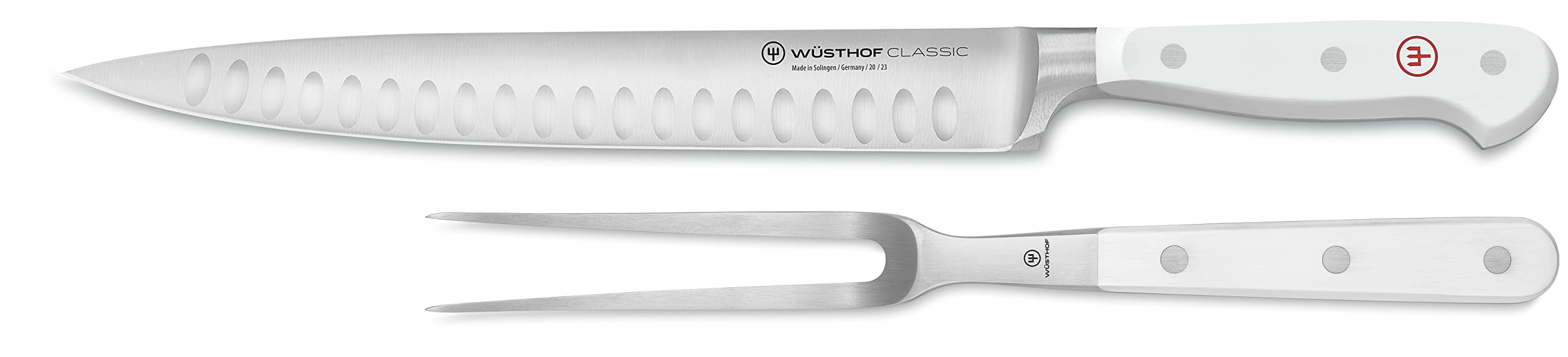 Wüsthof Classic White 2-Piece Carving Set