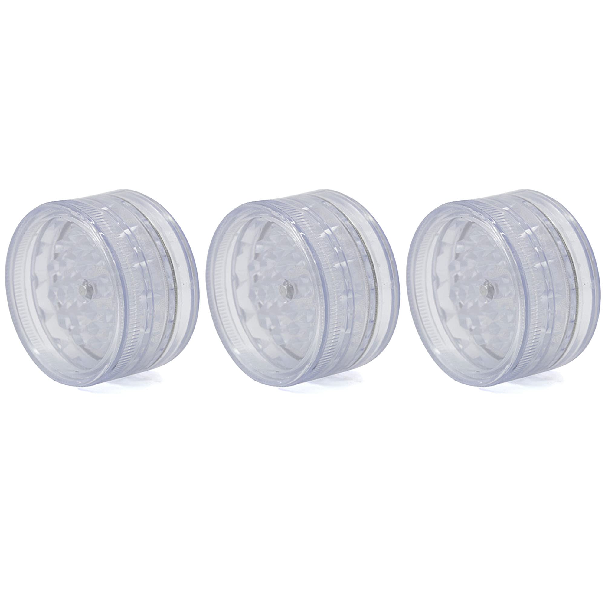 3 Pack Herb Grinder For Manual, 2.3in Small Spice Grinder With Storage, Portable And Disposable Plastic Grinder, Green