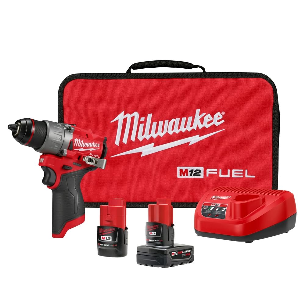 Milwaukee Electric Tool M12 Fuel 1/2"" Drill Driver Kit