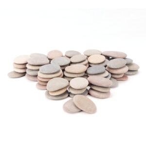 [About 98 PCS - 103 PCS](18.1 Pounds) Painting Rocks,2.23"-3.68" River Rocks,Flat Stones