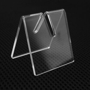 10PCS Clear Acrylic Knife Blade Display Stand Holders Folding Knife Display Stand Holder Pocket Knives Showcase