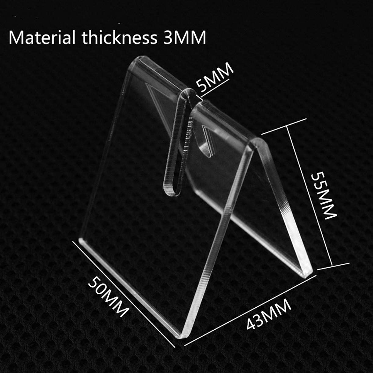 10PCS Clear Acrylic Knife Blade Display Stand Holders Folding Knife Display Stand Holder Pocket Knives Showcase