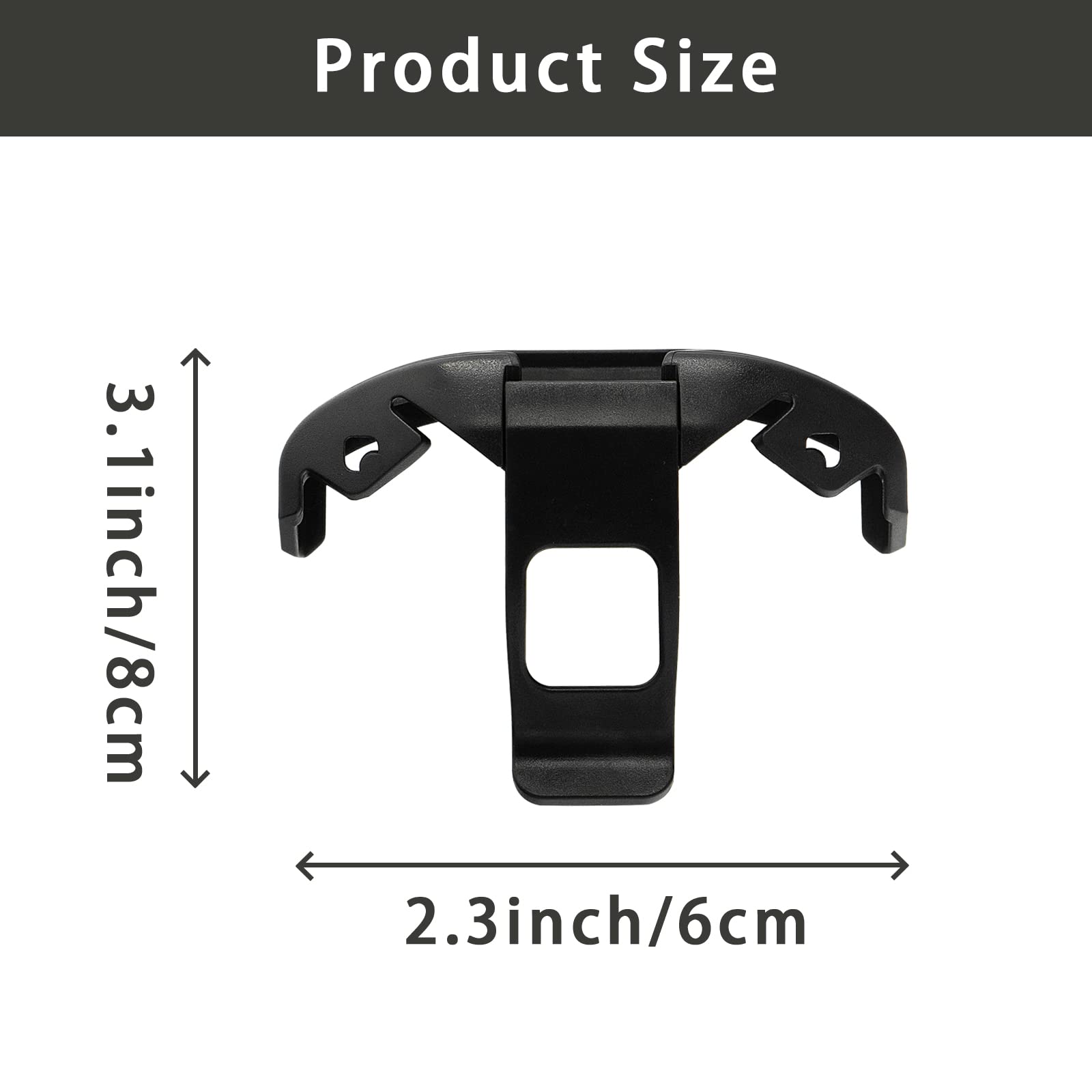 Plastic Carrying Clip for Zebra TC51 TC52 TC56 57 SG-TC51-CLIPHC1-01 (Black) Barcode Scanner case,Scanner Accessories,Handheld Barcode Touch Mobile Computer Accessories (Black)