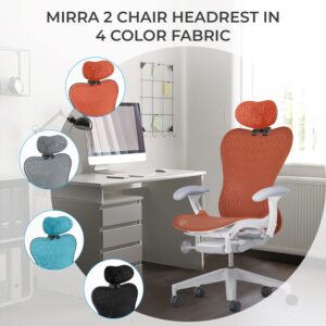 Mirra 2 Chair Headrest (Graphite Frame - Headrest w/Graphite Plastic Insert)