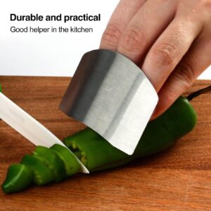 Stainless Steel Finger Guard,Stainless Steel Finger Protector,Adjustable Finger Protector,Finger Hand Protector Guard Tool for Cutting Vegetables, Meat