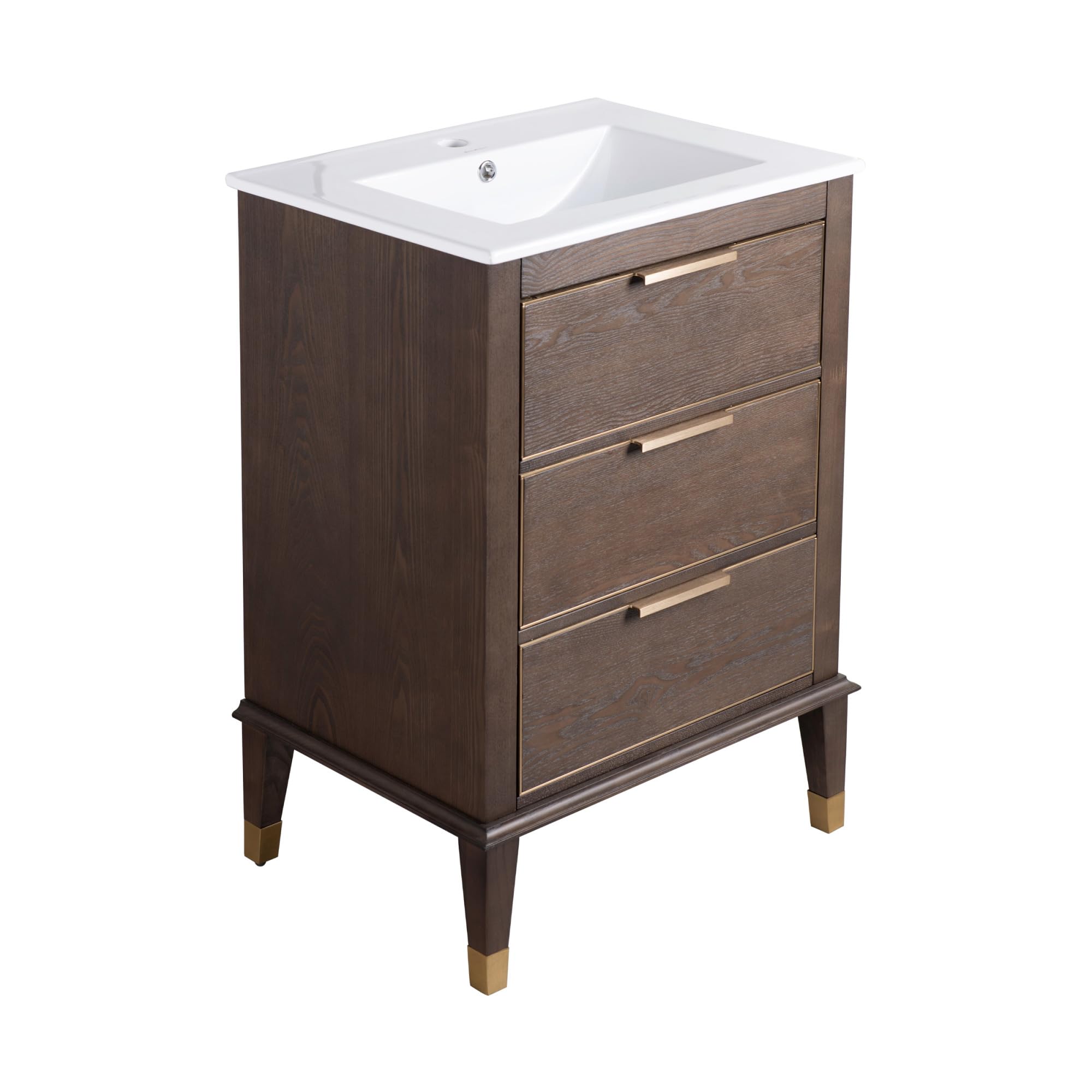 Swiss Madison Well Made Forever Hugo 24" Bathroom Walnut Bath Vanity