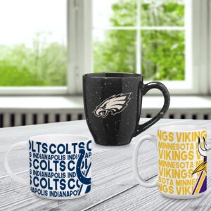 Rico Industries NFL Football New York Jets Primary 16 oz Team Color Laser Engraved Ceramic Coffee Mug