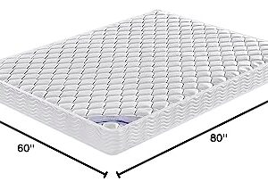 Oliver & Smith Queen Mattress - 6 Inch Hybrid Queen Size Mattress with Pocketed Coil Springs with High Density & Comfort Cold Foam - Eco-Friendly, Breathable Mattress Queen Size Medium Firmness