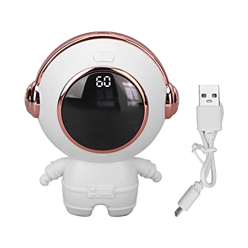 Mini Warmer, Heater Rechargeable Pocket, Portable USB Digital Fast Heating Electric for Winter, Black and White (White)