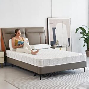 Oliver & Smith Queen Mattress - 6 Inch Hybrid Queen Size Mattress with Pocketed Coil Springs with High Density & Comfort Cold Foam - Eco-Friendly, Breathable Mattress Queen Size Medium Firmness