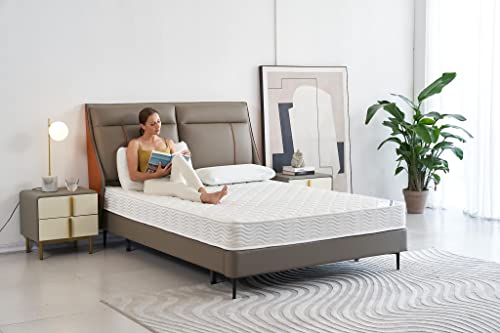 Oliver & Smith Queen Mattress - 6 Inch Hybrid Queen Size Mattress with Pocketed Coil Springs with High Density & Comfort Cold Foam - Eco-Friendly, Breathable Mattress Queen Size Medium Firmness