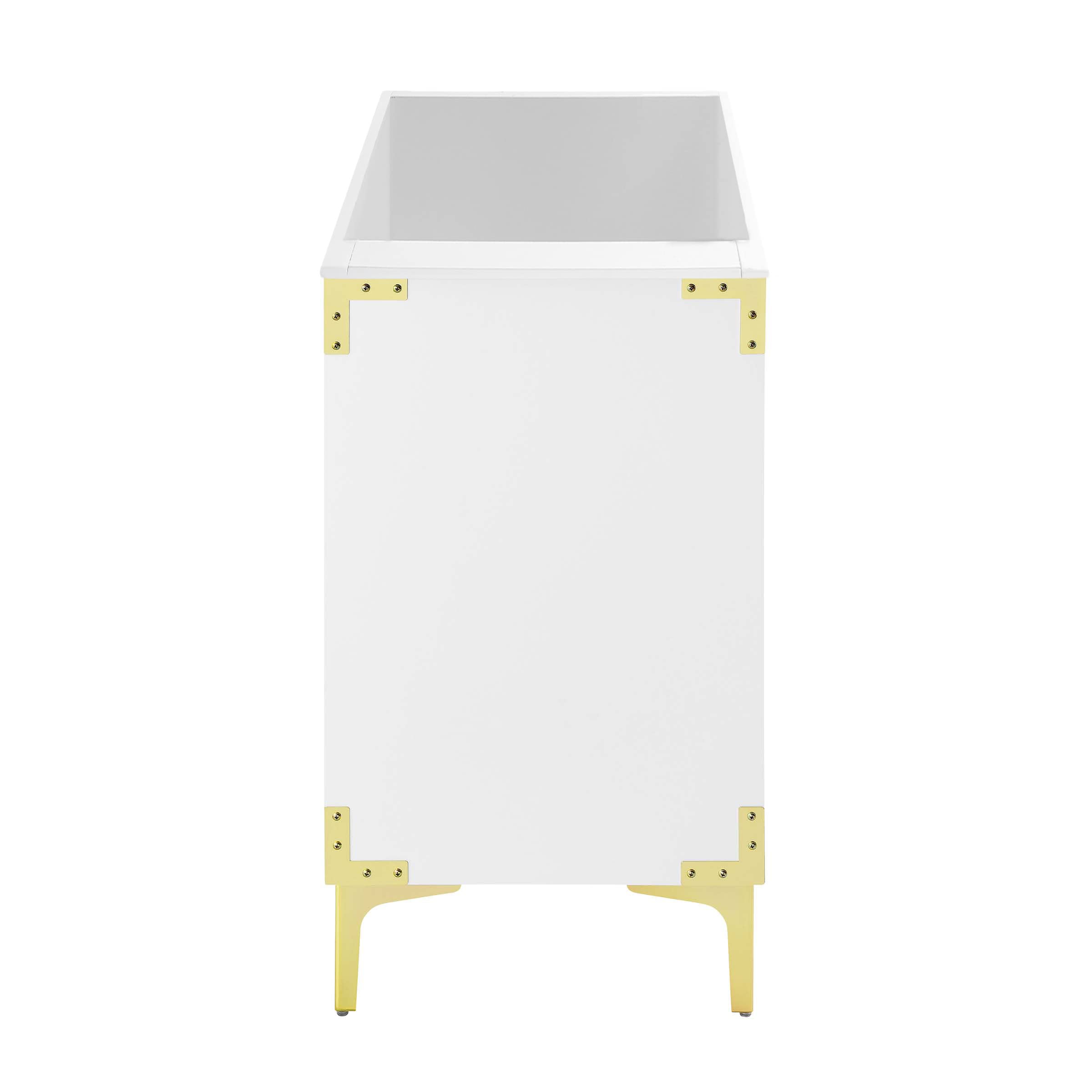 Swiss Madison Well Made Forever Voltaire 36" Single, Bathroom White with Gold Hardware Bath Vanity Cabinet