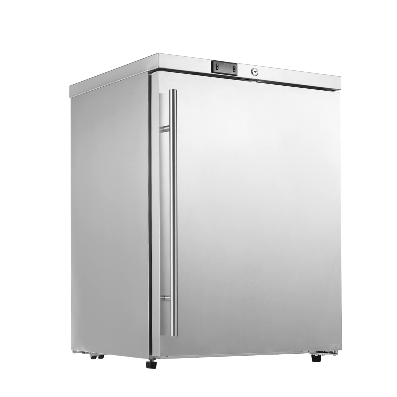 HCK Commercial Undercounter Refrigerator with 5.4 Cu.ft Capacity, Electronic Temperature Control, Locking Door, 3 Adjustable Shelves, Built-in Design - Perfect for Both Home and Business Use