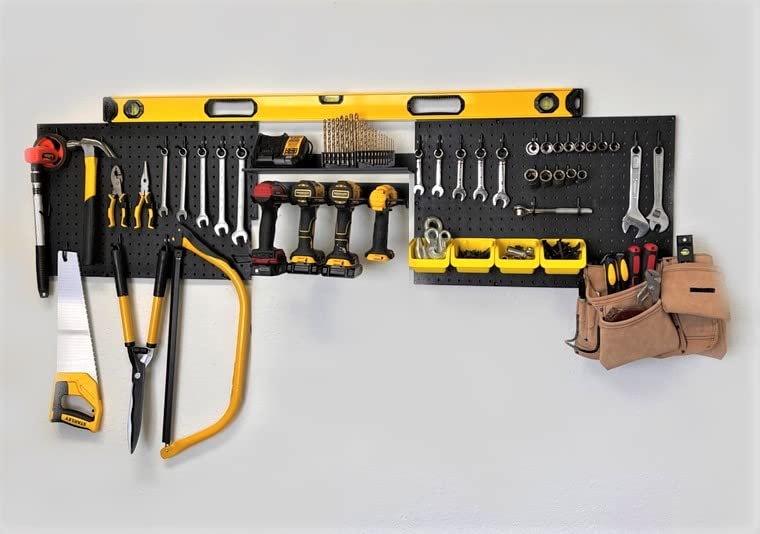 WallPeg Cordless Power Tool Organizer - Ultimate Drill Holder Wall Mount Solution - Perfect Tool Organizer Storage for Hand, Garden, and Lawn Tools Made USA