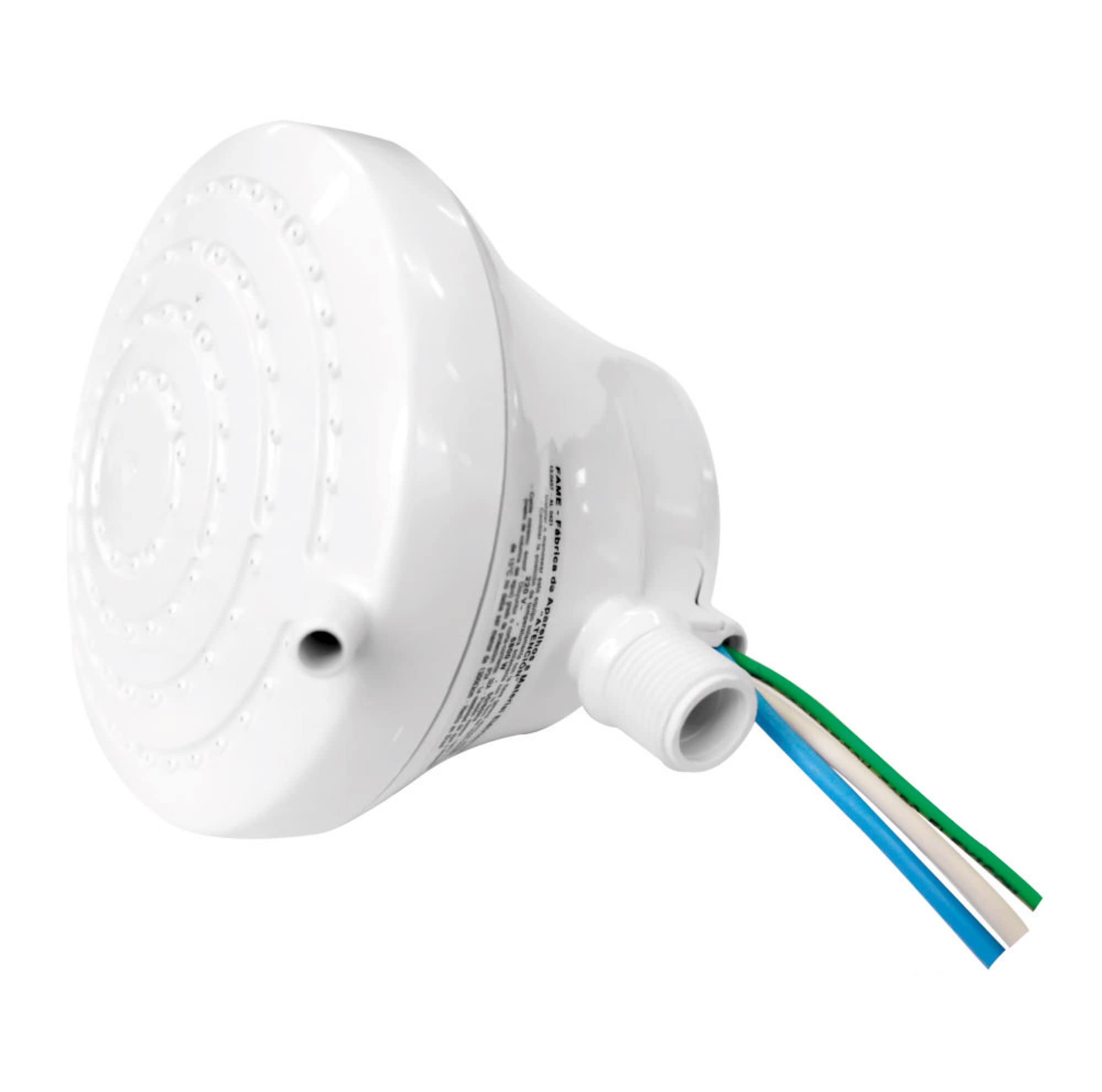 FAME - Electric shower 110V - 4 temperatures. Includes: Head, hose with hand head + support, installation tube, free spare resistance included - Calentador de Agua Electrico.