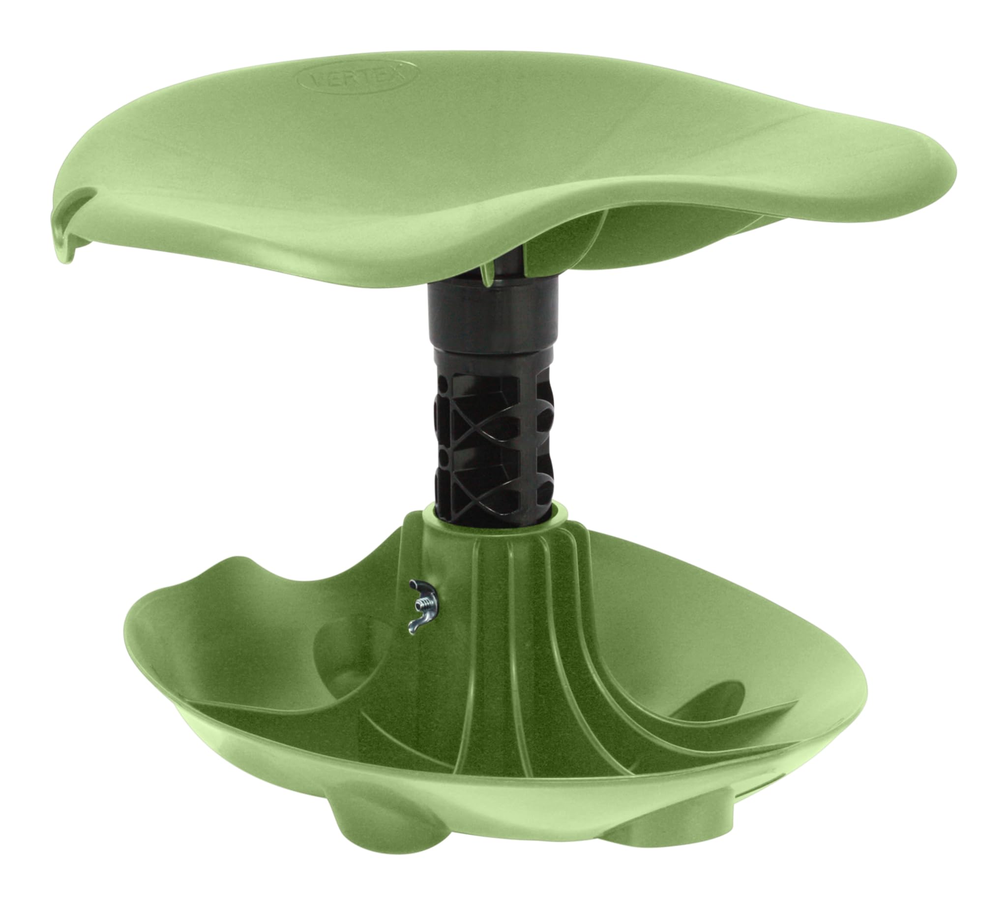 TheXceptional Rocking Garden Stool - Ergonomic ROCKr Gardening Chair with Tilting Base and Contoured Seat | Durable Gardening Seat | Made in USA by Vertex Products | Model EX120