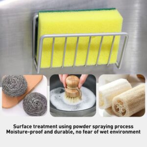 YYPDC Sponge Holder for Kitchen Sink;Suction Cup Sponge Rack Kitchen Sink;Quick Drying Open Wire Basket Design with Strong Suction Cups;Soap Holder for Shower Wall No Drilling（Black）