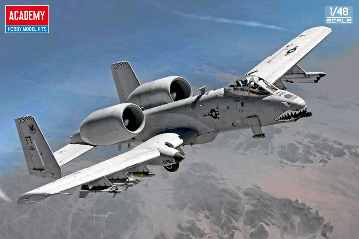 Academy 120116 492348 1/48 USAF A-10C 75Th Fs Flying Tigers, Multi-Colour