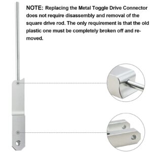 Metal Toggle Drive Connector Fits La-Z-Boy/Lazyboy Power Recliners, Fits for La-Z-Boy Power Rocker Recliners