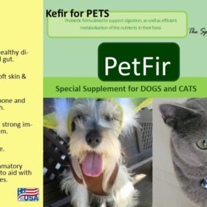 Petfir Pack Kefir for Dogs and Cats Supplement Pets probiotic dog advanced probiotic formula for dog (50 gr)