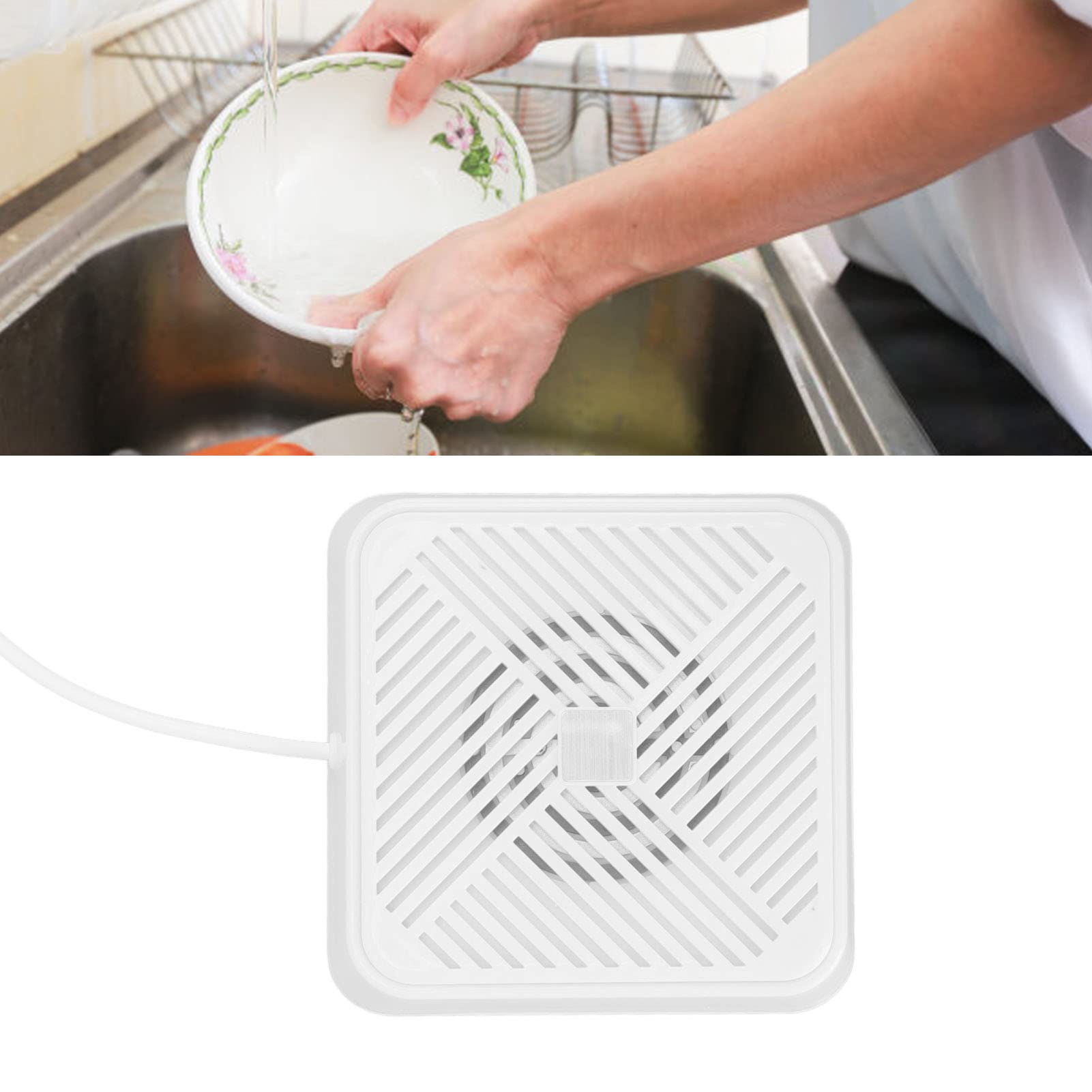 Portable Sink Dishwasher, Waterproof Sound Vibration Washing Tool for Traveling Camping Home Use