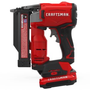 CRAFTSMAN V20 Pin Nailer Kit, 23 Gauge, Cordless, Battery and Charger Included (CMCN623C1)