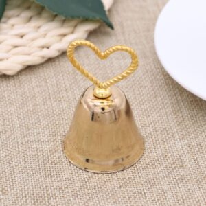 Abaodam Weddings Bell Place Card Holders Kissing Bells Place Card Photo Holder for Table Numbers Restaurant Menu Party Decoration