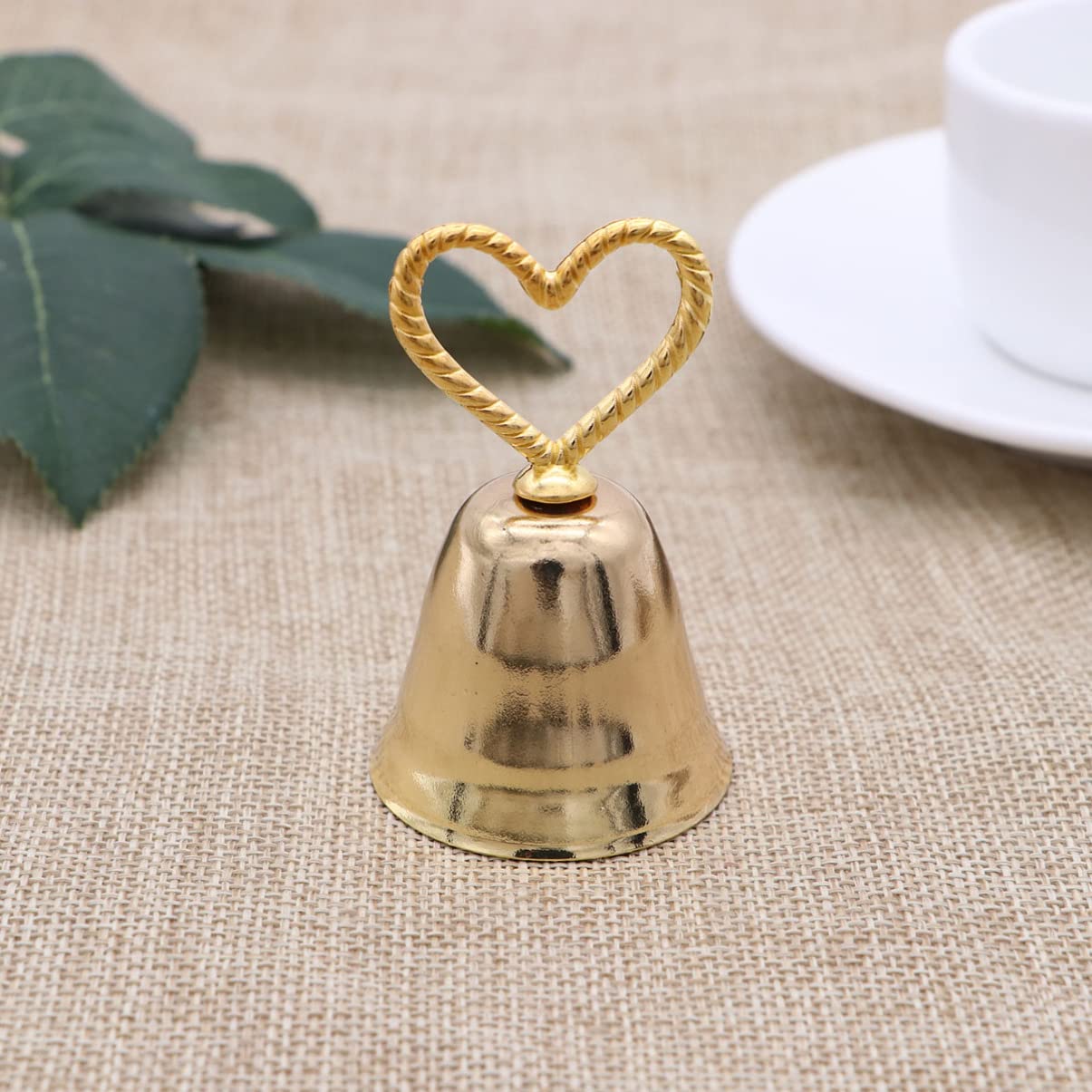 Abaodam Weddings Bell Place Card Holders Kissing Bells Place Card Photo Holder for Table Numbers Restaurant Menu Party Decoration