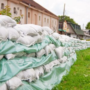 200 Pcs Empty Sandbags Heavy Duty Sand Bags with Ties Woven Polypropylene Sand Bags Bulk Sand Bag for Flooding 16 x 26 Inches Sandbag Flood Protection for Emergency Hurricane Season Supplies (White)