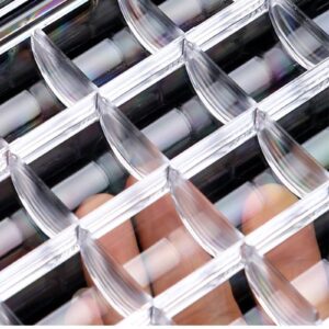 LIFOOST 24 Slots Rhinestone Box Storage Containers Empty Clear Nail Art Decoration Storage Box for Nail Glitter Jewelry Crystal Diamond Accessories