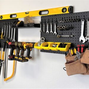 WallPeg Cordless Power Tool Organizer - Ultimate Drill Holder Wall Mount Solution - Perfect Tool Organizer Storage for Hand, Garden, and Lawn Tools Made USA