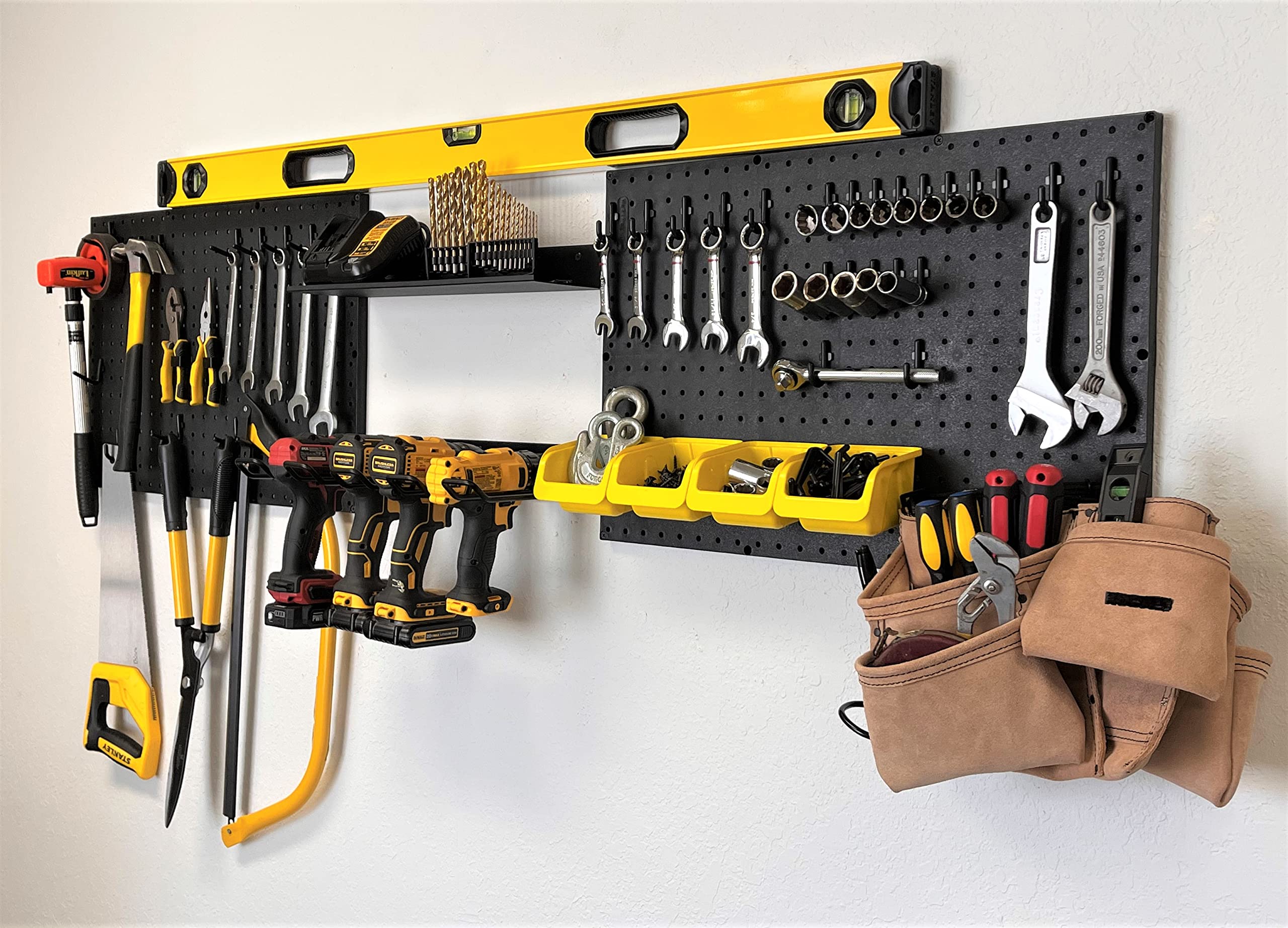 WallPeg Cordless Power Tool Organizer - Ultimate Drill Holder Wall Mount Solution - Perfect Tool Organizer Storage for Hand, Garden, and Lawn Tools Made USA