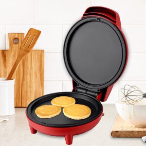 Courant Griddle/Mini Oven Compact Griddle 7-inch Personal Griddle/Pizza Maker Black