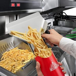 TrueCraftware Commercial French Fry Bagger Stainless Steel Removable Right Handle- Popcorn Machine Commercial French Fry Bagger Scooper Speed Scoop Shovel for Potato Chips Snacks Popcorn Bar