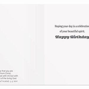 DaySpring - Birthday Balloons - 4 Balloon Designs Assortment with Scripture - 12 Happy Birthday Boxed Cards & Envelopes (U0057)