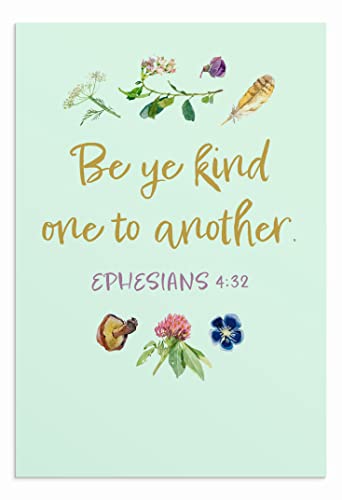 DaySpring - We Give Thanks - 4 Nature Design Assortment with Scripture - King James Version - 12 Thank You Boxed Cards & Envelopes (U0061)