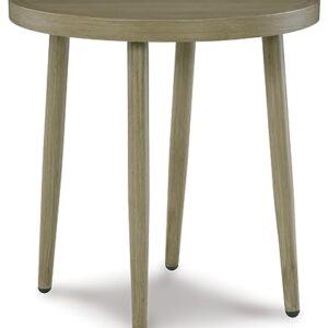 Signature Design by Ashley Swiss Valley Casual Outdoor End Table, Light Brown