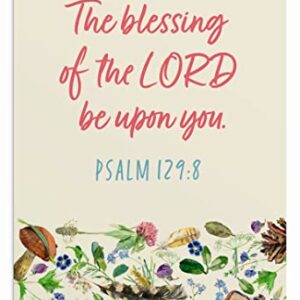 DaySpring - We Give Thanks - 4 Nature Design Assortment with Scripture - King James Version - 12 Thank You Boxed Cards & Envelopes (U0061)