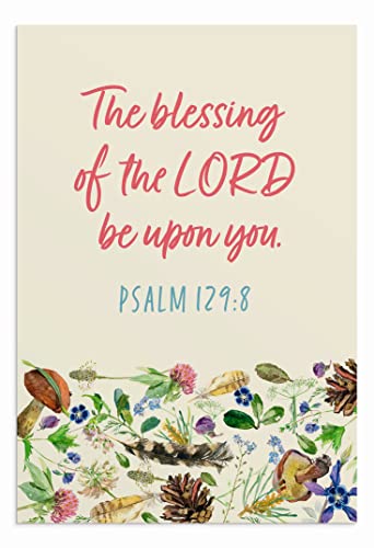 DaySpring - We Give Thanks - 4 Nature Design Assortment with Scripture - King James Version - 12 Thank You Boxed Cards & Envelopes (U0061)