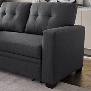 Devion Furniture Russ Sofabed, Dark Gray