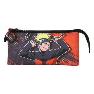 Naruto Hachimaki-Fan Triple Pencil Case 2.0, Orange, 23 x 11 cm, Orange, One Size, 2.0 FAN Triple Pencil Case Hachimaki