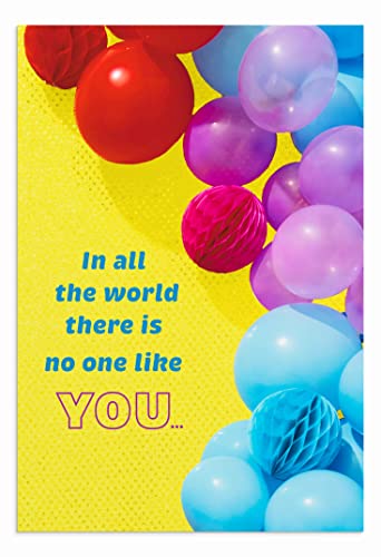 DaySpring - Birthday Balloons - 4 Balloon Designs Assortment with Scripture - 12 Happy Birthday Boxed Cards & Envelopes (U0057)