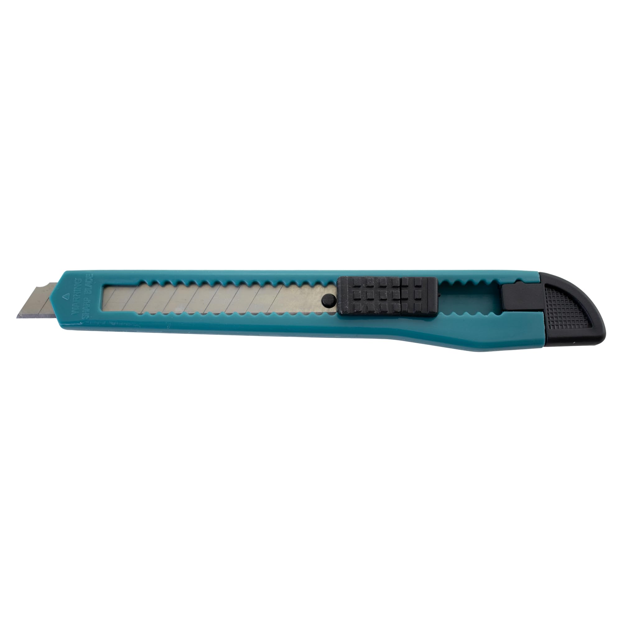 MotoProducts 3 Turquoise Blue Small Retractable Utility Knife Wholesale 5 inch Manual Lock Box Cutter Snap Off Blade