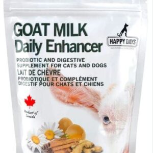 Goat Milk Daily Enhancer 150g, Probiotic and Digestive Supplement for Dogs and Cats,70 Billion CFU,100% Natural Supplement,Improve Gut Health,Suitable for Young and Adult Dogs and Cats