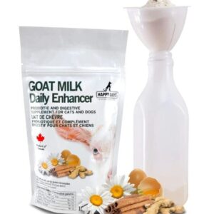 Goat Milk Daily Enhancer 150g, Probiotic and Digestive Supplement for Dogs and Cats,70 Billion CFU,100% Natural Supplement,Improve Gut Health,Suitable for Young and Adult Dogs and Cats