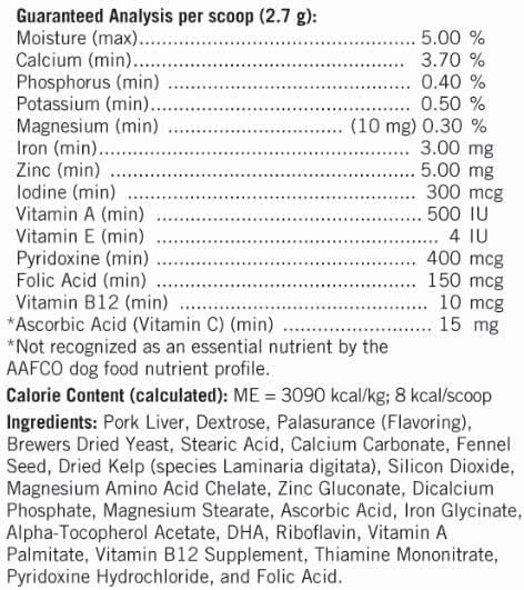 Bitch Pills (Powder Form) - Prenatal Vitamins for Dogs (Earlier Thomas Pet) - Folic Acid, B12, Calcium - Pregnant Dog Supplies (Liver, 1 Pound)